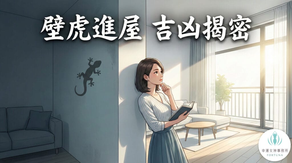 壁虎進屋象徵濕氣過重，廚房財庫受潮犯濕弒煞