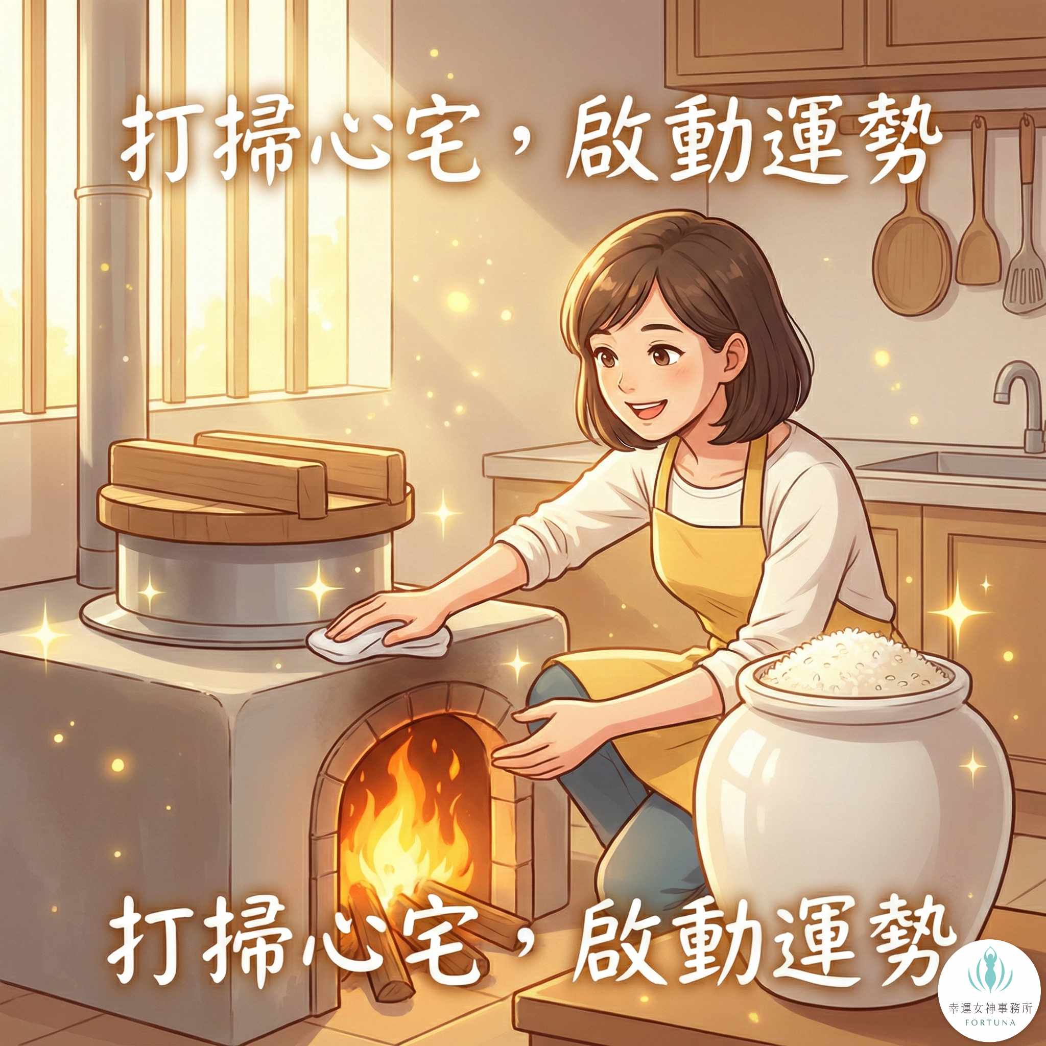 透過調整元辰宮廚房與米缸來補財庫與提升事業運