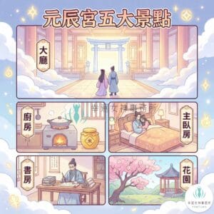 元辰宮五大景點與對應運勢表