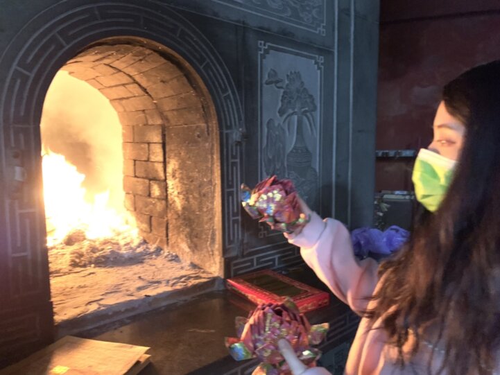 天赦日火供現場